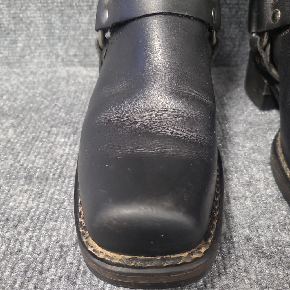 Frye Black Leather Women's Harness 8R Motorcycle Boots Size 6 - Picture 4 of 16